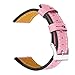 Produktbild Knowin Uhrenarmband Ersatz Lederbänder Slim Wristband Austauschbare Fitness Classic Straps Für Fitbit Versa Faltschließe Uhr Armband Wrist Strap Band Blumen Geschnitzter austauschbarer Lederriemen