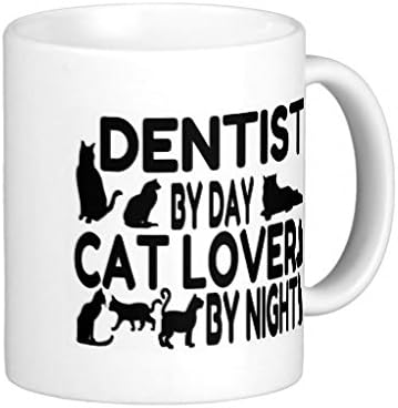 Endingfo Cat Dentist Classic White Coffee Mug