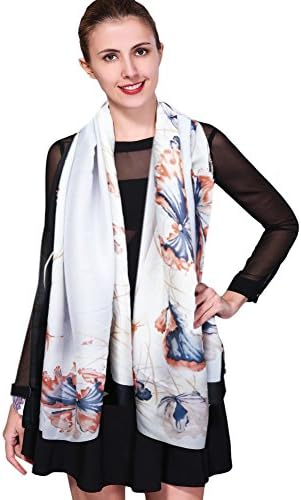 iEverestLady Silk Scarves Sunscreen Shawl Wrap for Women