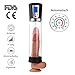 Produktbild MEROURII Penispumpen Auto Puls Masturbator für Männer Penis Erektion Vergrößerung Penis Stimulation Trainer Viergang Elektrisches Sexspielzeug, ABS Silikon LED-Anzeige USB-Lade Schwarz mit 2 Penisring