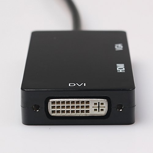 Demiawaking 3 in1 Mini DP Adapter, Mini Display Port (Thunderbolt™ Port Kompatibel) auf DVI VGA HDMI Adapter Konventer für MacBook, MacBook Air, MacBook Pro, iMac, Mac mini, Microsoft Surface Pro 1 2 3, Lenovo Thinkpad X1/ Carbon/ Touch und so weiter - 5