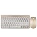 Produktbild Wireless Tastatur und Maus Set, Hi-Azul Kompakt Multimedia 2.4GHz Kabellose Tastatur mit 78 Tasten und Power-Save-Maus für Haus & Büro verwenden (Gold)