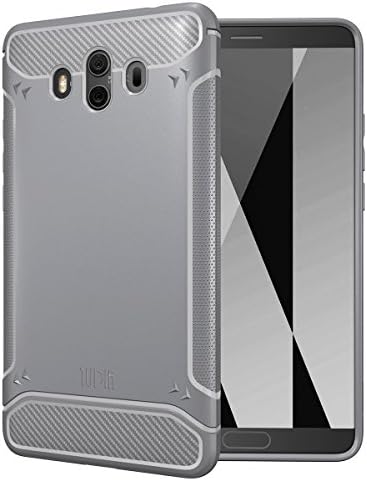 TUDIA Tamm, Slim Carbon Fiber Textured Case Designed for Huawei Mate 10 (Gray)