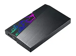 ASUS FX External 2TB Hard Drive - 2.5-inch, Aura Sync RGB, USB 3.1 Gen1, 256-bit AES Encryption, Automatic Backup (EHD-A2T)