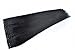 FESHFEN 24" Long Straight Ombre Two Tone Synthetic Hair Extensions Clip in on Hairpieces 5 Clips One Piece 3/4 Full Head Cosplay Party-Black