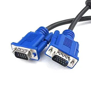 World Shopper TERABYTE Male to Male VGA Cable 1 Meter, Support PC/Monitor/LCD/LED, Plasma, Projector, TFT Cable