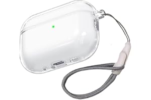 Mouyouglow Genomskinligt fodral för AirPods Pro 3 fodral, med snodd, synligt trådlöst, transparent Tpc för Airpods Pro 3rd Ge