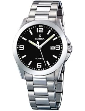 Festina Herren-Armbanduhr XL Klassik Analog Quarz Edelstahl F16376/4