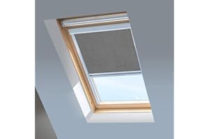 CLASSIC ROOF BLINDS BLACKOUT Skylight Roller Blinds For RoofLITE/Dakstra Roof Windows -Storm Grey (M4A)