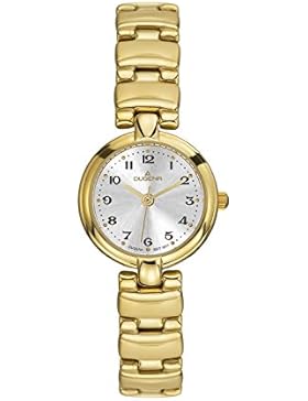 Dugena Damen-Armbanduhr Traditional Classic Analog Quarz Edelstahl beschichtet 2009221