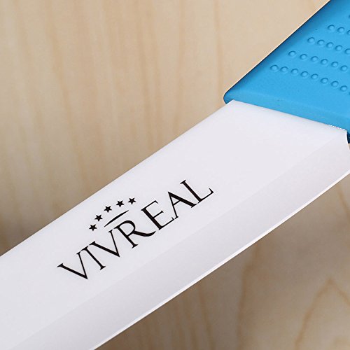 VivReal Obstmesser Keramik Messer Schälmesser Einhandmesser Küchenmesser Kochmesser Blau - 7
