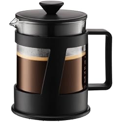 Bodum - 10931-01- Crema - Cafetière 4 Tasses - 0,5 L , Noir, Transparent