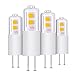 Produktbild Albrillo 4er Pack 1.5W G4 LED Lampe 120 Lumen Ersetzt 15W Halogenlampen, 6 X 2835 SMD 12V AC/DC, 3000K Warmweiß, 360° Abstrahlwinkel
