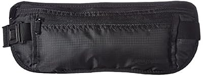 AmazonBasics Sacoche Ceinture de Voyage avec Sécurité contre Signaux RFID, Noir