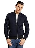 Elegante chaqueta bómber con mangas largas y sin cuello
