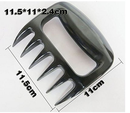 Roilois 2×Fleischgabel Premium-Fleisch Claws Für Pulled Pork Grill Sicher übertragen und Verwalten Shred Schnitzen Scheibe Hitzebeständig Digitale Rezept Führer Freie - 3