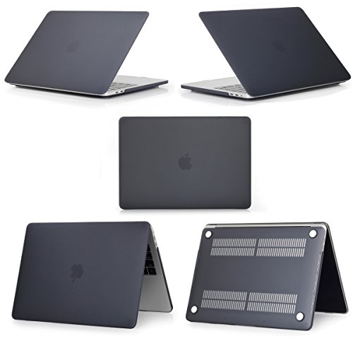 EJBOTH MacBook Pro 13 2016 [Nicht für Macbook Pro 13 ‚Retina] Case & Bag & Film, [Hülle Gummiert PC hard cover + Filz Sleeve + Screen Protector] für Modell: A1706 & A1708 [Neue Version Oktober 2016] kratzfester Schuthülle Netbook-Tasche Ultrabook [Schwarz Hülle + Beutel Dunkelgrau] - 3