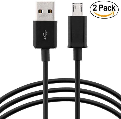 2 Pack USB Charger Cable for Fire Tablets Kindle eReaders, Fire HD 8 HD 10, Kindle Paperwhite Voyage Oasis, Android Phones