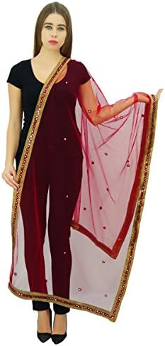 Women Fashion Net Dupatta Long Neck Wrap Scarf Throw Stole Chunni Hijab