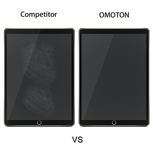 OMOTON Displayschutzfolie (Apple Bleistift kompatibel – Hartglas) für iPad Pro 12.9 zoll mit [2,5D Runde Kanten], [9H Härte], [kristallklar], [kratzerresistent] - 6