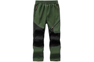 HFDWYJ Kinder Softshellhose Schneehose Skihose Thermohose Jungen Hosen