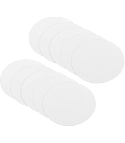 PATIKIL 7,9 Carta Cartoncino Rotonda, 40pz 200gsm Spessi Fette di Cerchi Vuoti per Progetti Artigianato Fai-Da-Te Disegno Pittura Scrittura, Bianco