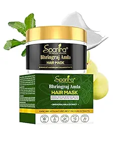 Spantra Bhringraj Amla Hair Mask | Hair Fall & Breakage Control | Cleansing Conditioning | Frizz Control | Moisturizing | Nourishing | pH Balance | Smoothening | Softening | Soothing | Split Ends Repair 250gm Pack of 1