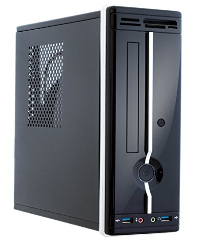 gecCOM Mini / Slim-COMPUTER | 250W Netzteil | Intel Core i7-7700 4x3.6GHz | 8GB DDR4 | 512GB SSD + 1000GB HDD | MSI H110 Mainboard | Intel HD 630 Grafik | 7.1 Sound | GbitLAN | DVD-RW | Win10 Pro
