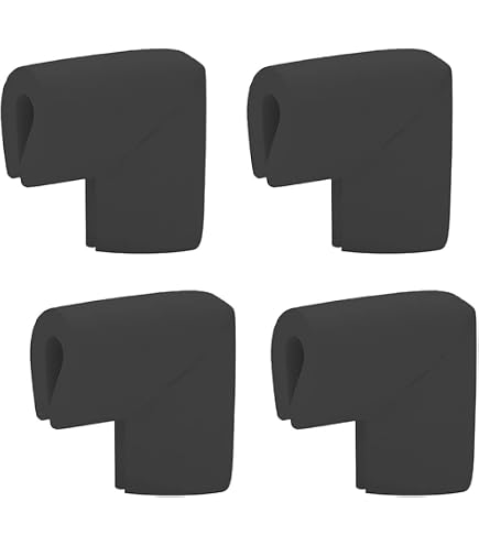 Protections Coins Table 12Pcs - Pour Verre Et Miroir - Noir - Anti-Choc Et Rayures