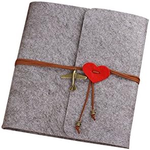 HKYIYO 30 Sheets (60 Pages) 23.6 x 24.7 cm DIY Hand Scrapbook Photo Album Book for Fuji Instax Mini 70 7S 8 25 50S 90,Wide 210,Wide 300 Films Camera - Gray