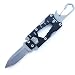 Produktbild Klein Taschenmesser Mini Messer EDC Rettungsmesser Silber Outdoor Survival Zweihandmesser, Multifunktional Pocket Knife, 4 cm Klinge