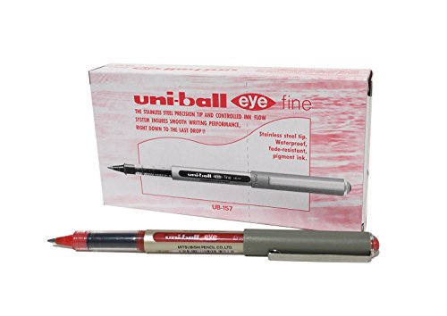 uni-ball Eye Fine UB-157 Tintenroller 12er-Pack rot