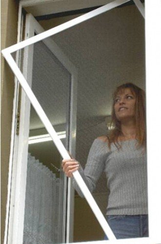 Preisvergleich Produktbild Universal Insektenschutzfenster-895545, braun, 150 x 140 x 30 cm, US895545