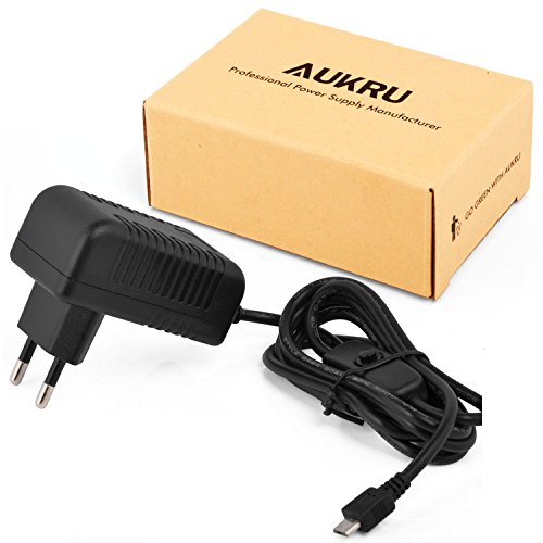 Aukru Cargador con Interruptor Micro USB 5V 3000ma Adaptador de Corriente para Raspberry Pi 3   Pi 2 Modelo B B   B Plus  Negro