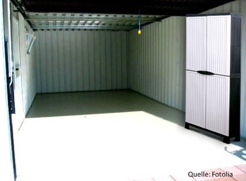 Kunststoffschrank der NOBLE-Serie mit 3 verstellbaren Einlegeböden und je 20kg Tragkraft – hohe Version - 4