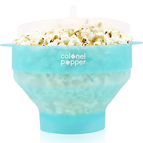 Colonel Popper Microondas palomitas popper de aire de silicona fabricante (menta)