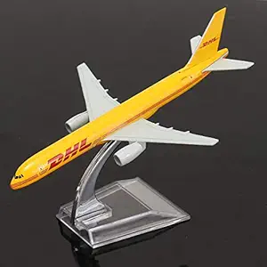 Kewholesale Airplane 16cm Metal Plane Model Aircraft B757 DHL Kargo Aeroplane Scale Desk Diecast Alloy Toys