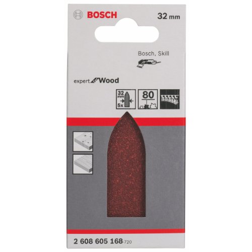 Bosch Schleifblatt C430 Expert for Wood+Paint 32mm Korn 80, 5 Stk. - 2