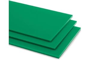 52 NORTH 3mm Perspex Acrylic Plastic Sheet Perspex Sign Material - Multiple Sizes and Colours - Black, White, Red, Green, Blue, Orange (A2 (600mmx400mm), Green)