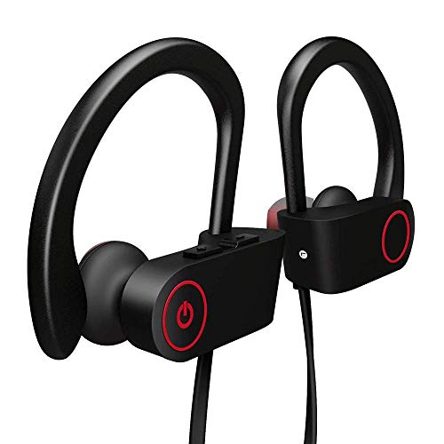 QueenDer Cuffie Bluetooth Auricolare Senza Fili Earphone con Microfono, Sport Earbuds Resistente all'Acqua Stereo HD per Cellulari iPhone Samsung y Dispositivi Bluetooth
