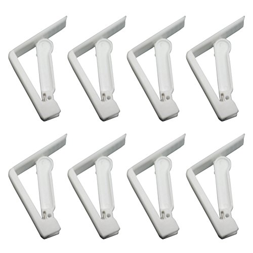 Tenflyer 8x Tischdecke Clip Klammer Tischklammern Skirting Clips