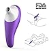 Produktbild Huoduoduo Saug Vibrator, G-Punkt, nippelmassager, wasserdicht, Hand gehaltene, elektrische, hochwertige Silikon, Fun-Spielzeug, lila