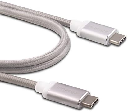 Innergie Magic Cable USB Type C 3, Charge and Sync Cable for all USB devices – Type C to Type C, Colour: Gold – 1 Metre silver