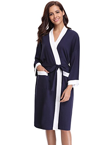 Unisex Couples Women Man Waffle Weave 100 Cotton Bathrobe Towelling |  Desertcart Fiji