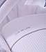 Clair de Lune Silver Lining White Wicker Basket (White)