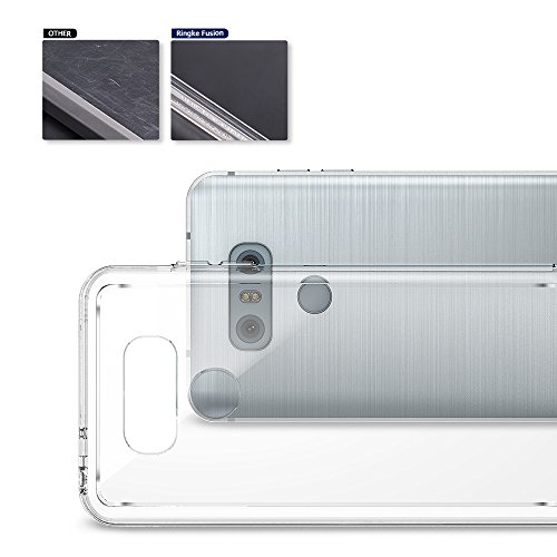 Ringke Funda LG G6   G6 Plus  Fusion  Protector de TPU con Parte Posterior Transparente de PC  Protecci  n contra ca  das  Carcasa Protectora biselada - Transparente Clear