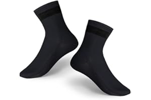 ABPOK 3mm Wetsuit Socks, Neoprene Diving Socks Anti-slip Thermal, Adjustable Velcro loop Strap for Men Women Diving Swimming Surfing