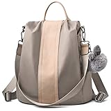 handtasche rucksack klein SCHLIESSEN: Rückseitiger Reißverschluss, effektives Anti-Diebstahl-Design, es ist regendicht, keine Sorge um die Gegenstände in der Tasche das sie an regnerischen Tagen nass werden.