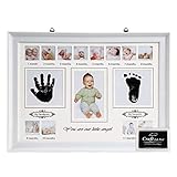 【Recuerdo Especial para el Recién Nacido】  Los niños siempre son el mejor regalo más dulce que tenemos en nuestra vida. Con este kit de marcos para huellas y huellas de manos, puede mantener las huellas de sus adorables bebés y sus huellas para recordar sus días de recién nacidos.  