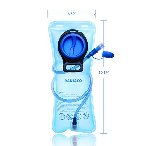 Tragbare 2 Liter Trinkblase,Wasserblase, RANIACO Sport Wasser Blasen für den Außenbereich - 6